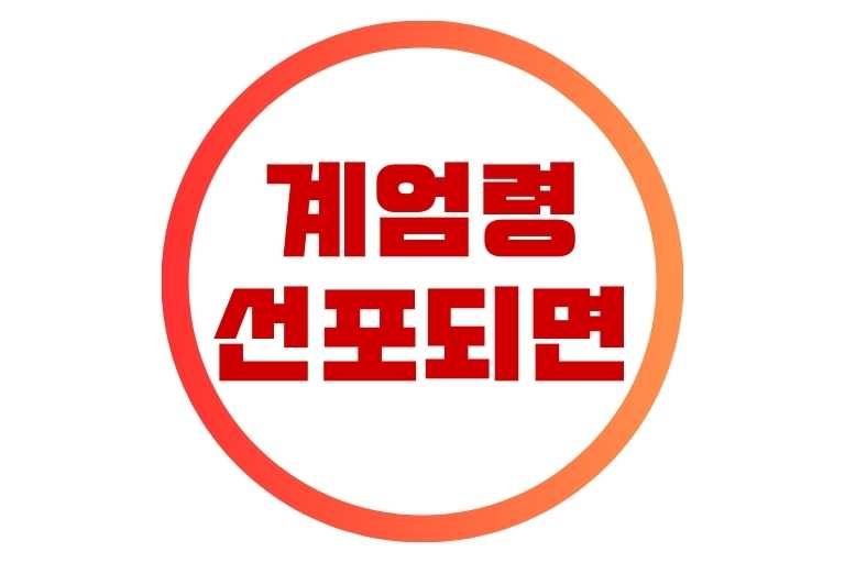 계엄령 선포되면? 여행. 일상 뜻 절차 해산